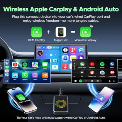 Lamtto 3-in-1 Wireless CarPlay Box