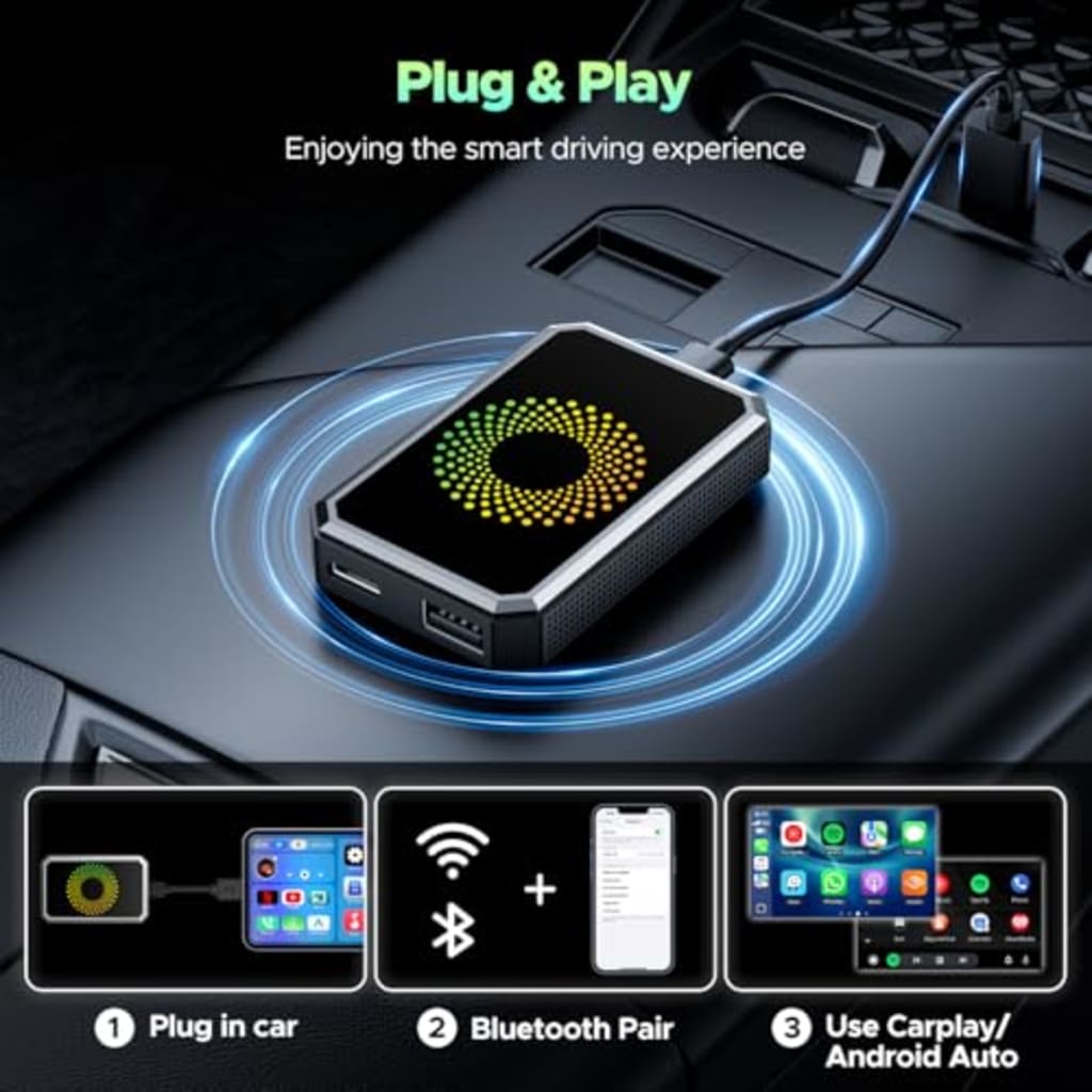 Lamtto 3-in-1 Wireless CarPlay Box